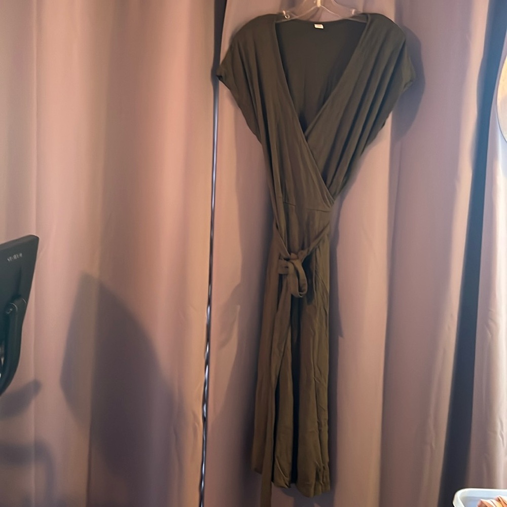 Large Old Navy Cotton Wrap Dress